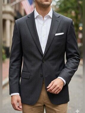 Brooks Brothers Charcoal Men's Blazer